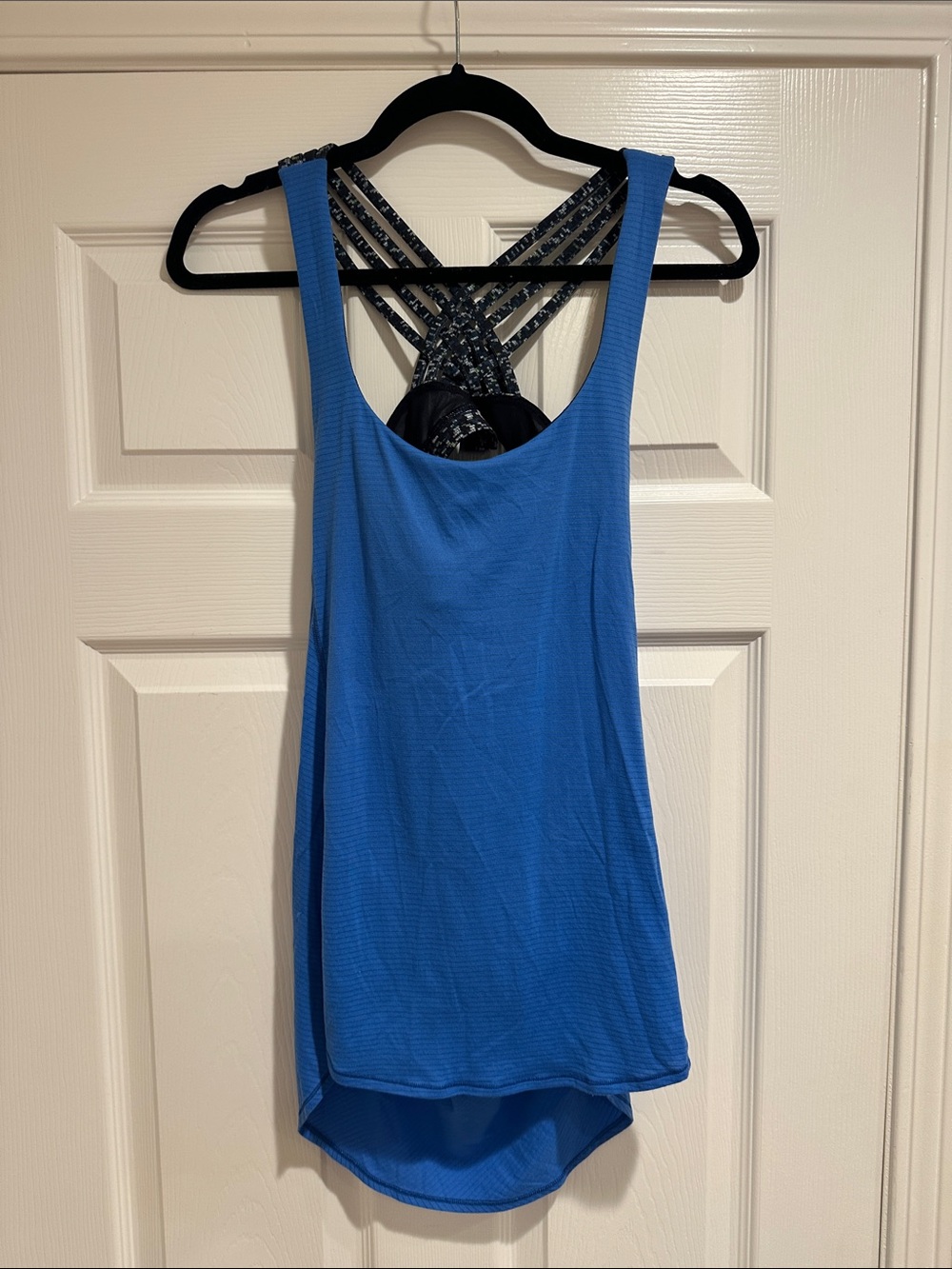 Lululemon size 6 Blue Strappy Back Women's Tank Top